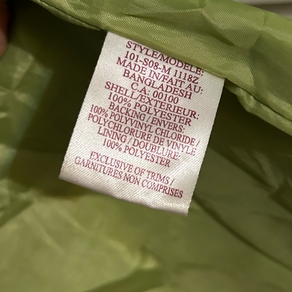 Women’s Green Raincoat/Windbreaker - Picture 5 of 5